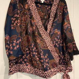Dress Barn - mixed design shirt
